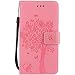 Produktbild Nancen Compatible with Handyhülle Huawei P8 Lite (2017) / Honor 8 Lite Flip Schutzhülle Zubehör Lederhülle mit Silikon Back Cover PU Leder Handytasche im Bookstyle Stand Funktion