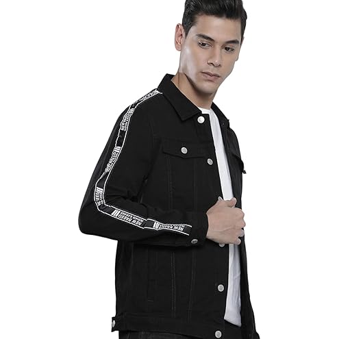 The Indian Garage Co Men Slim Fit NA Trucker Jacket