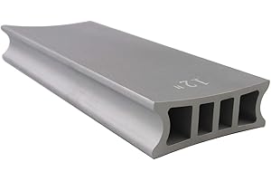 Guyker Two-Way Radius Sanding Block for Fret Leveling Fingerboard - Aluminum Sanding Beam Luthier Tool for Guitar & Bass Repair & Maintenance CNC Machined (1 Piece, Radius 12” + 16”)