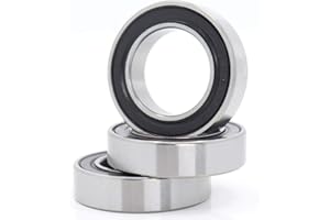 FUSHIBEARING Rodamiento de bolas 17287-2RS, bolas de acero selladas de goma de 17 x 28 x 7 mm, MR17287 RS Free Hub Bearings para Hope Fatsno Pro4 manivela inferior, (3 unidades)