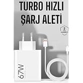 Şarj Aleti 67W Hızlı Şarj Turbo Type-C Uyumlu Şarj Adapt&ouml;r&uuml; Kablosu