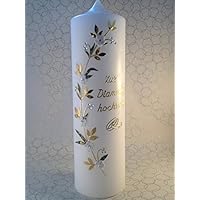 Hochzeitskerze zur Diamanthochzeit