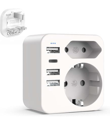 Confezione 5 Adattatore Rasoio UK a 2 Pin Presa Spina Confezione 5 Adattatore Rasoio UK a 2 Pin Presa Spina