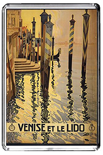 A427 VENISE ET LE LIDO AIMANT POUR LE FRIGO ITALY TRAVEL VINTAGE REFRIGERATOR MAGNET