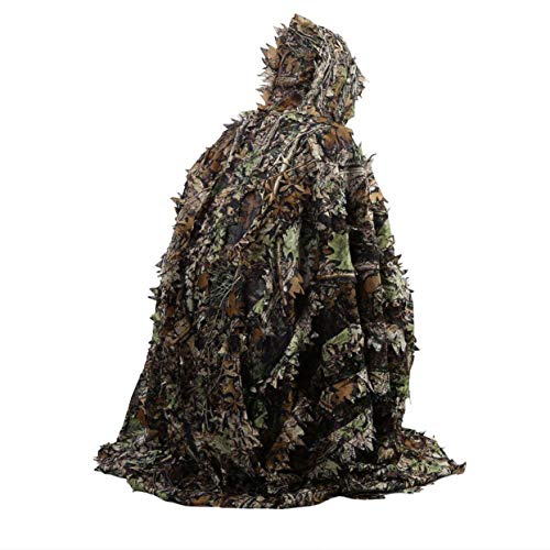 Tree-on-Life Lifelike 3D laisse camouflage cape de poncho costumes furtifs en plein air Woodland CS jeu vêtements pour la chasse de tir