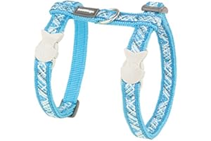 Red Dingo Laisse/Harnais pour Chat Flanno Turquoise