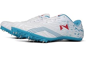 BLBK Spikes Leichtathletik Herren-Mittelstrecken-Laufschuhe, 8/7 Nägel Unisex-Leichtathletikschuhe, rutschfeste Jugendsportschuhe mit Spikes und Sprint