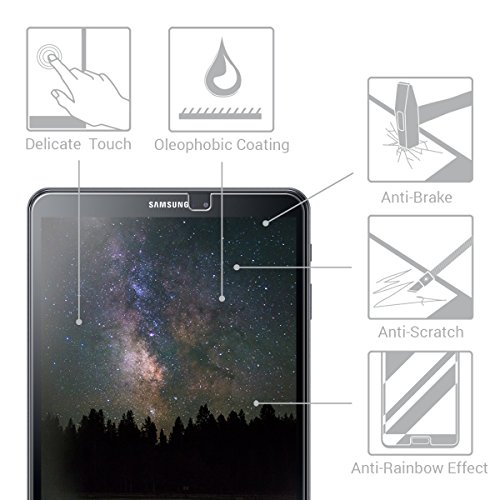 kwmobile Panzerglas Displayschutzfolie für Samsung Galaxy Tab A 10.1 (2016) T580N / T585N – Tablet Schutzglas Folie Schutzfolie Displayschutz Glasfolie in kristallklar - 2