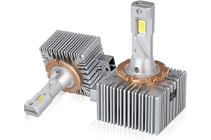 SageSunny Lampadina D1S D1R led 6000k bianco puro 280 ° che emette anti-errore canbus Sostituzione di xenon d1s - originale 90W 10000Lm - 24 mesi di garanzia