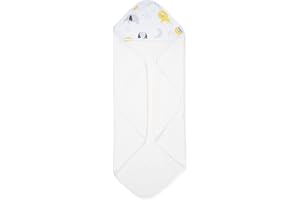 FlyIdeas Hooded Baby Towel for Newborns Bamboo & Cotton, Super Soft & Ultra Absorbent Premium Quality Bath Towel, Made in Italy