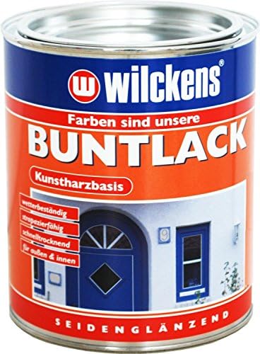 Wilckens Stained Varnish 750ml Anthracite Grey RAL 7016 Seideng Gloss, Synthetic Resin Indoor &amp; Outdoor Use