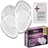 Gel Insoles for Women (2 pairs) Party Feet Foot Pain Relief Pads Metatarsal Ball Of Foot Cushions - SLIM AND SOFTEST