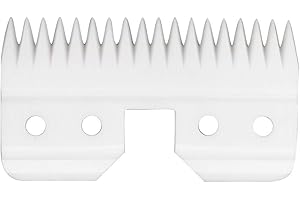 AIRERA Cuchilla móvil de cerámica de 18 dientes de repuesto de 1 Pieza para Fast Feed, Cortadores de cerámica de repuesto para mascotas/humanos, compatible con Cortadoras AG/A5 (1 Pieza, Blanco)
