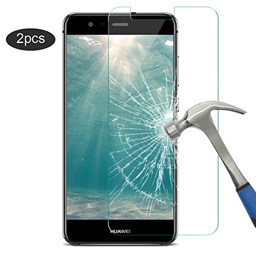 [2 Stück] Huawei P10 Lite Panzerglas Schutzfolie,BtDuck HD Ultra Klar Transparent 9H Härtegrad [Kratzfest][Hohe Transparenz] [Fingerabdruck-frei][Blasenfrei] [Anti- Fingerabdrücke] Panzerglasfolie folie Displayschutzfolie Hartglas Gehärtetem Glas DisplayPanzerglas Schutzfolie Displayschutz für Huawei P10 Lite
