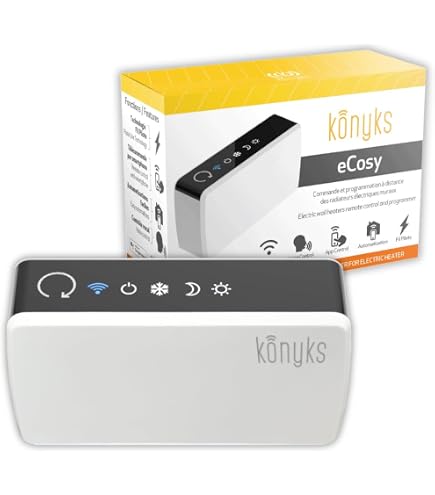 Konyks Priska MAX 3 FR DUAL PACK – 2 Prese Intelligenti WiFi+Bluetooth, 16A, Contatore Consumo, Compatibili Alexa E Google Home