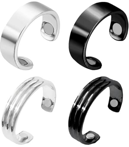 1 Anello Magnetico Rame Puro Massiccio Misura Regolazione Uomo Donna - Foto 9