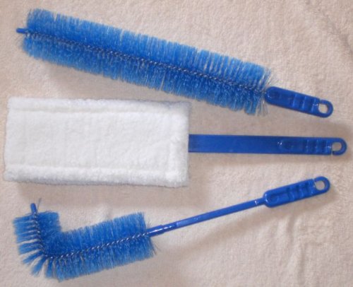 Preisvergleich Produktbild 3er SET HEIZKÖRPERREINIGER STAUB BÜRSTE REINIGUNGSBÜRSTE MICROFASER WASCHBAR