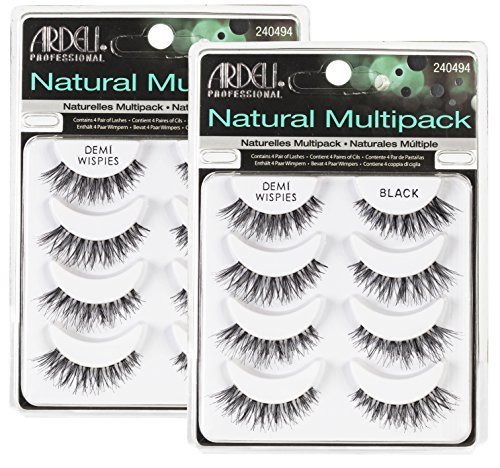 (2 Pack) ARDELL Professional Natural Multipack Demi Wispies Black