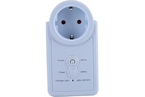 SPACNANA GSM Presa di Corrente, Controllo della Temperatura, Allarme, Uscita Temporizzata per la Casa, Pianta, Hotel, con Scheda SIM GSM, Rete 2G (Versione russa standard europea)