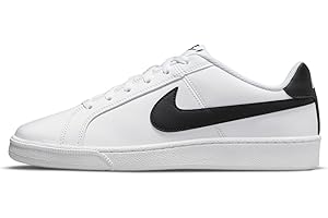 Nike Men's Court Royale Sneaker, White Black, 8 UK
