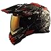 Produktbild Broken Head Road Pirate Cross-Helm Special Edition mit rot verspiegeltem Visier | Endurohelm - MX Motocross Helm mit Sonnenblende - Quad-Helm (L 59-60 cm)