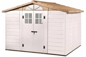 Gardiun Casetta in Resina Tuscany Evo 280 8 m² 261x309x225 cm Bianco/Beige