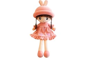 URFEDA Kawaii Muñeca de Trapo, Muñeca de Peluche Muñeca de Trapo Peluche Regalo de Niña Peluche Juguete para Niños Flor Niña Princesa Ragdoll Felpa Regalo Dulce Lindo Pareja para Dormir