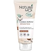 Naturé Moi - Crème Mains Réparatrice - Peaux Très Sèches - Crème Hydratante Mains à l'Aloe Vera et Beurre de Karité Bio - 98%