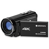 Kodak AgfaPhoto 4K Su Altı Video Kamera | Su ge&ccedil;irmez, 3 in&ccedil; dokunmatik ekran, 18x dijital zoom, video 2.7K, fotoğraf 24 MP, 