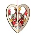 Produktbild Junjie 1 STÜCK Weihnachtsschmuck aus Holz Weihnachtsbaum Ornamente Hängen Weihnachtsbaum Party Decor 3D Holz Anhänger