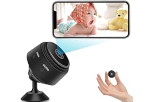 OPTIMIRACLE Spy Cam Telecamera Microcamera Spia Nascosta WiFi 1080P HD Senza Fili Mini Portatile di Sorveglianza con Visione Notturna Sensore di Movimento y Batteria Esterno/Interno Piccola videocamera