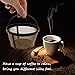 Produktbild Bluelover Wiederverwendbaren Kaffeefilter Gold Korb für 10-12 Tassen-Kaffeemaschine, der Maschine herstellt