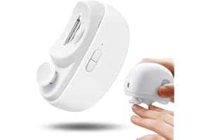 DAJASD Tagliaunghie Elettrici, Forbici Elettriche Automatiche per Unghie con Luce LED, Design Curvo, Tagliaunghie Automatici Ricaricabili USB per Anziani, Adulti, Bambini