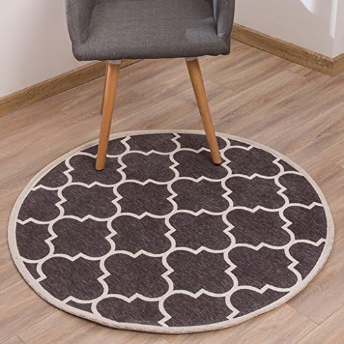 Designer rug Round Rug, Nordic Minimalist Carpet Piano Gondolas Chairs Mats Computer Chairs Carpet Home Machine Washable ( Size : Round-100cm )
