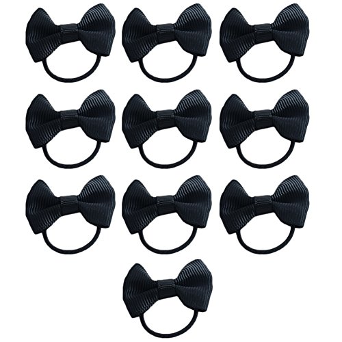 Chytaii fascia per capelli bambina elastici per capelli elastico Elastici per Capelli Fasce Per Capelli 10 pezzi, Nero, 10 pezzi
