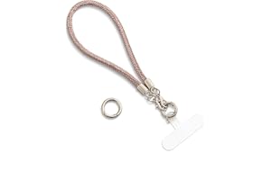 AOKSUNOVA Chaîne de téléphone portable - Avec paillettes - Courte - Dragonne pour téléphone portable