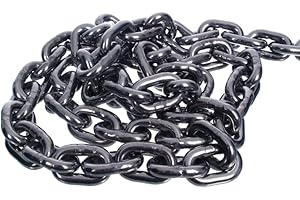 NAJDER Edelstahlkette 5m, Edelstahl Ketten, Sicherungskette, Kette Hängesessel, Absperrketten, Max 1630kg, 6mm x 5m, DIN 766, Dicke 6mm, Edelstahl A4, Inox, AISI 316, Premium Qualität