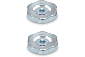 Ganter Standardelement | Plåthandtag, ventilhjul, ventilhandtag, avstängningsventil | 2 stycken | GN 227.6-ST-50-V6-ZB