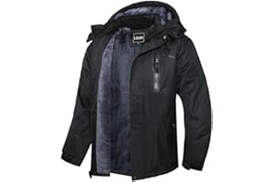 LZLER Winterjacke Herren Skijacke Snowboardjacke Wasserdicht Funktionsjacke Windbreaker Kapuze Winter Coat Snowboardjacke