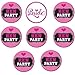 Produktbild Fancy Me Damen Packung mit 8 STK. Weiß Schwarz Pink Braut Junggesellinnenabschied Do Nacht Abzeichen Neuheit Kostüm Verkleidung Zubehör