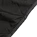 WINOMO Beard Apron Gather Cloth Bib Facial Hair Trimmings Catcher Cape Sink (Black)