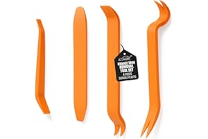 Xtremeauto 4PCS Trim Removal Tool Set – Car Trim Tool Kit for Radio, Door, Dashboard, Audio Installations – Non-Scratch Pry Tools for Interior Panel, Dash, Molding, Upholstery Repair