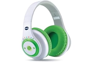 VTech - Kidi Audio Max, Mon Casque Interactif 7 en 1, Casque Audio Réglable, sans Fil, Bluetooth, Histoires, Relaxation, Chansons, Musiques, Cadeau Enfant de 4 Ans à 12 Ans - Contenu en Français