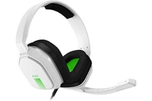 ASTRO Gaming A10 Wired Gaming Headset, Lightweight and Damage Resistant, ASTRO, 3.5 mm Audio Jack, for Xbox Series X|S, Xbox One, PS5, PS4, Nintendo Switch, PC, Mac- White/Green