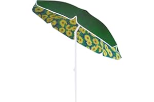 PRATIKO LIFE Ombrellone Spiaggia Mare 200 cm Palo da 32 mm colorato con Snodo. Tessuto in Policotone Duplex, Antivento Blu o Verde