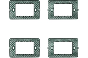 Elektronova, supporto 3 posti (503) compatibile con Vimar Plana, confezione da 4 pezzi