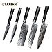 Produktbild Tyro YARENH 5 pcs kitchen Knife Sets 8 inch Damascus chef knives 6.5" nakiri knives 7" Santoku knife 5" paring utility knives