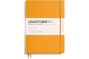 ‎LEUCHTTURM1917 LEUCHTTURM1917 368142 Notizbuch Master Slim (A4+), Hardcover, 123 nummerierte Seiten, Rising Sun, dotted