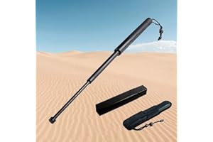 GENERIC Bastoncini da alpinismo per campeggio, escursioni e viaggi - 68 cm (nero, unisex)