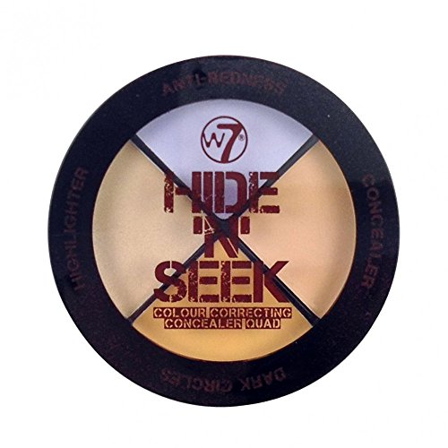W7 HIDE N SEEK COLOUR CORRECTING CONCEALER QUAD 5g - LAVENDER